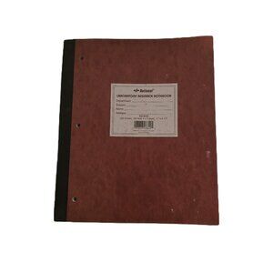 National Laboratory Research Notebook